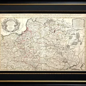 Карта "Польські землі з поділом на воєводства"