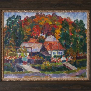 Осінь. Хата в селі